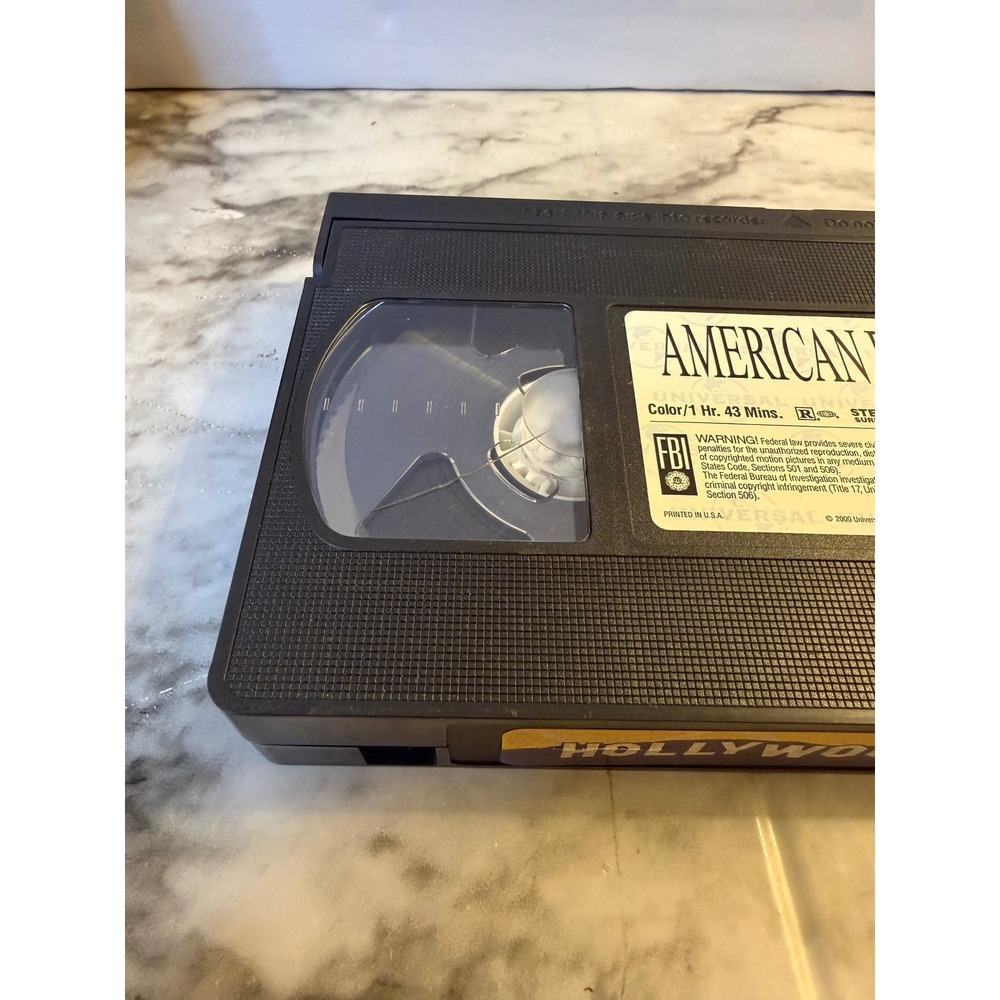 American Psycho VHS Christian Bale Hollywood Video Rental 2000 Thriller R-Rated - Picture 3 of 7